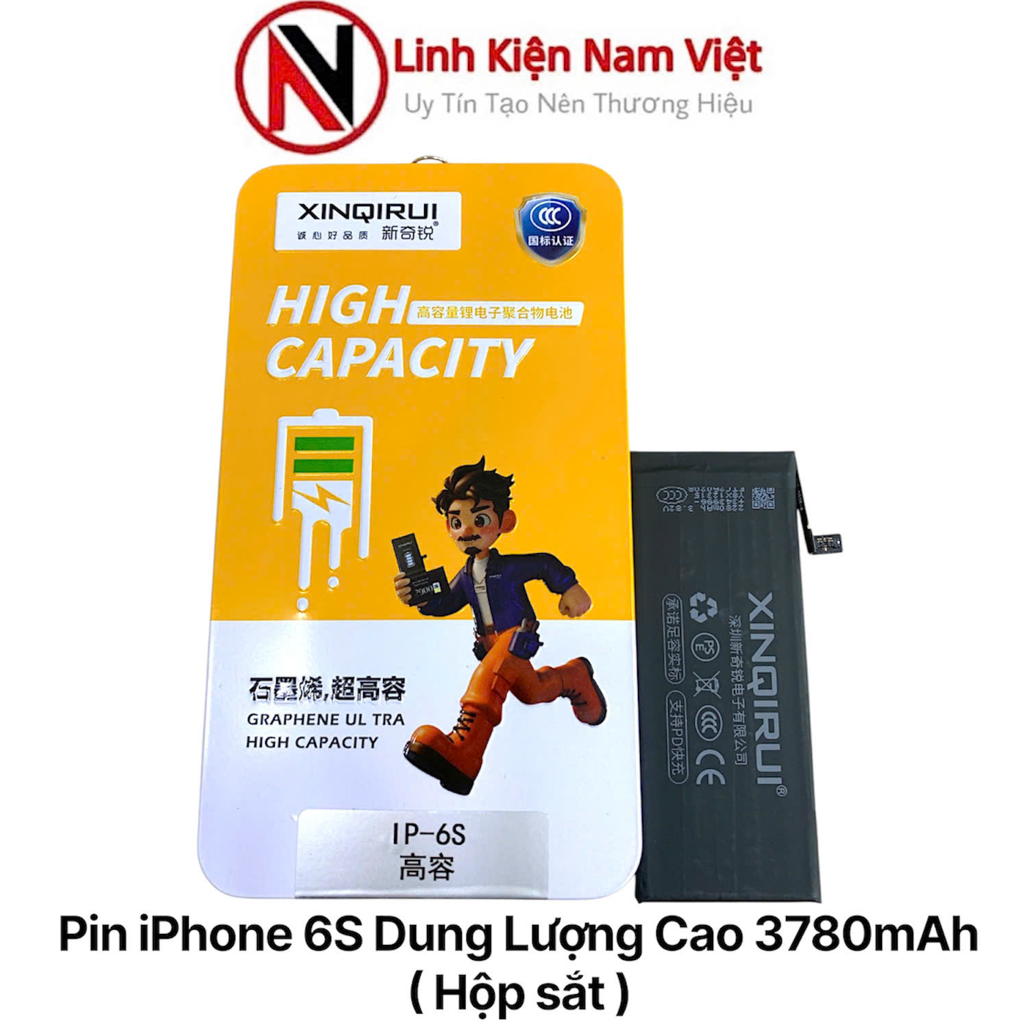 pin iPhone 6S 3780mAh hộp sắt