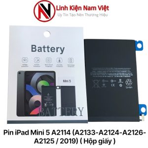 Pin iPad Mini 5 A2114 (A2133-A2124-A2126-A2125 / 2019) ( Hộp giấy )