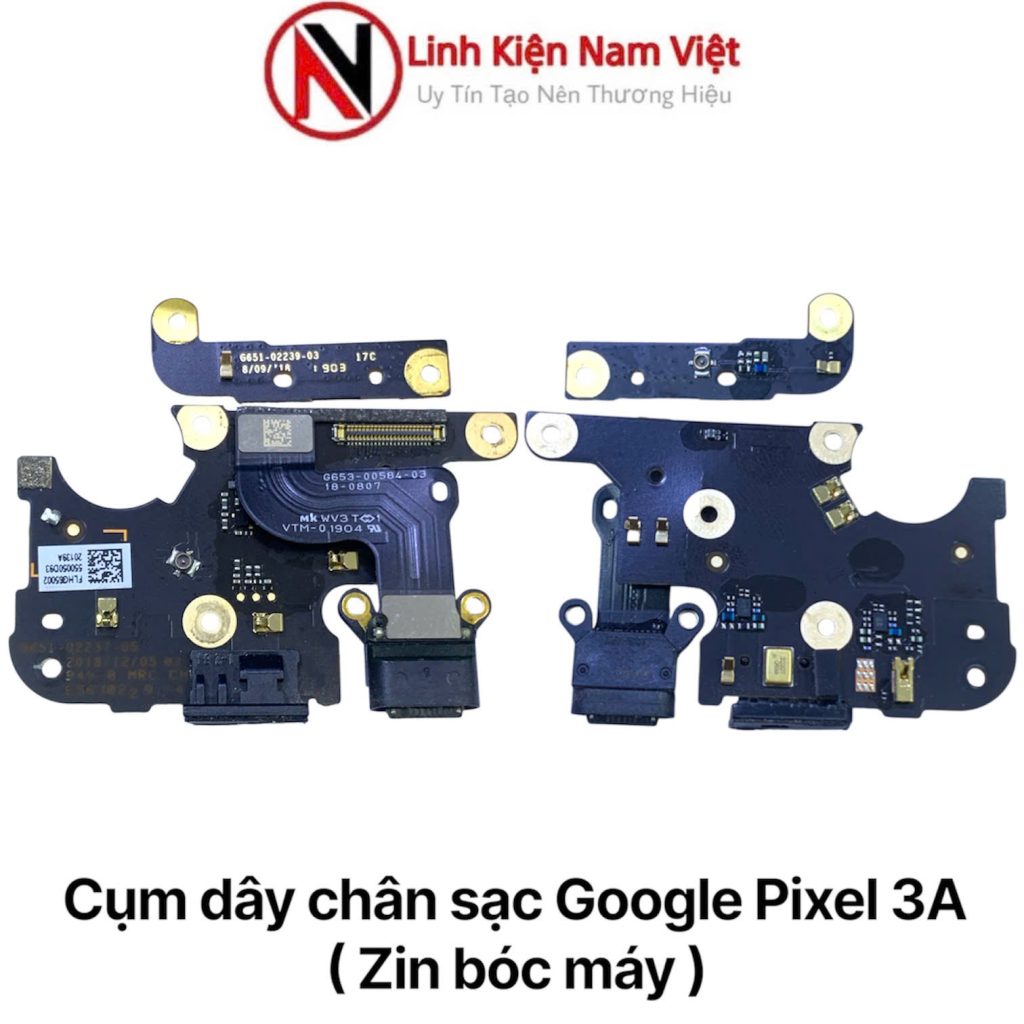Điện thoại chỉ sạc khi tắt nguồn – ảnh cụm chân sạc Google Pixel 3A để đối chiếu hạng mục