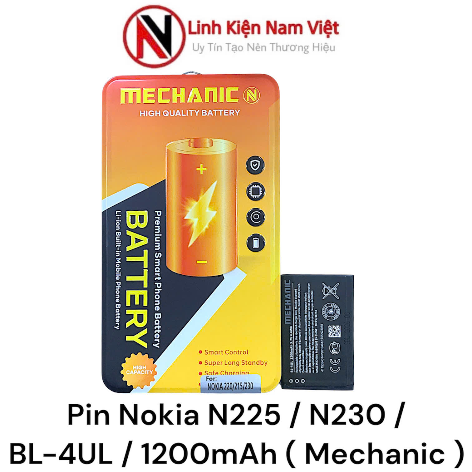Pin Nokia N225 / N230 / BL-4UL / 1200mAh ( Mechanic )