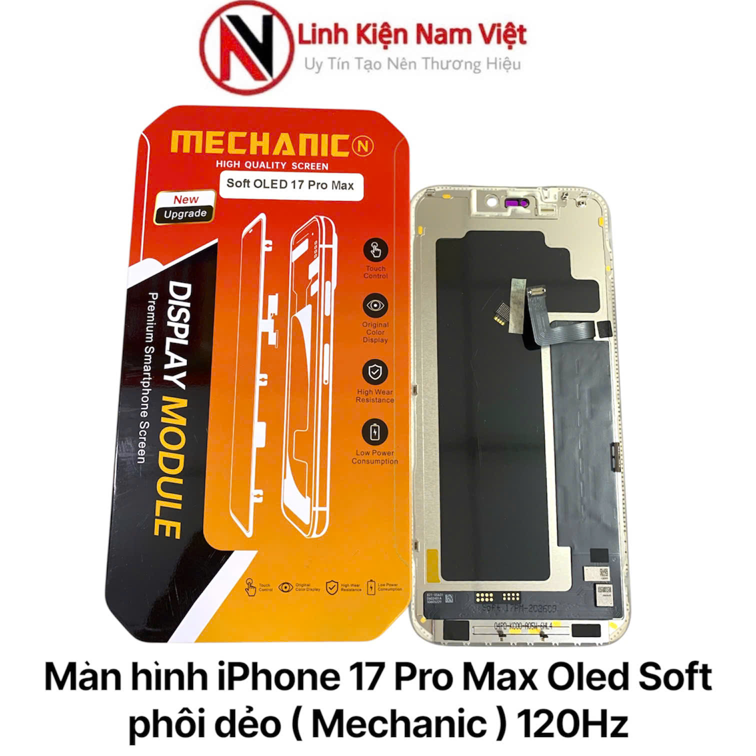 Màn hình iPhone 17 Pro Max Soft Oled Dẻo ( Mechanic ) 120Hz